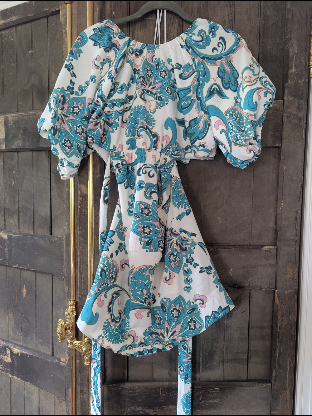 Floral Teal & Pink Dress